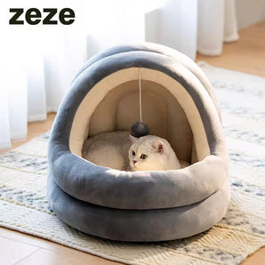 Grey Ultra Soft Puffy Pet Bed