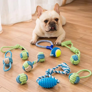 棉麻狗狗玩具咬绳磨牙绳