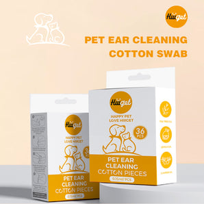 HiiiGet Pet Cleaning Set, includes Dental Cleaning Wipes 50pcs *2 & Ear Cleaning Cotton Swab 36pcs *1, Disposable, Gentle for USE